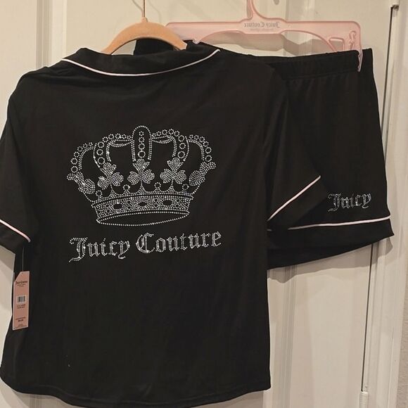 Juicy Couture S/S Notch Collar Short PJ Set - Picture 5 of 7